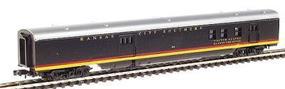 Con-Cor 85' Streamlined Post Office/Baggage Kansas City Southern N Scale Model Passenger Car #140227 Con-Cor 85' Streamlined Post Office/Baggage Kansas City Southern N Scale Model Passenger Car #140227