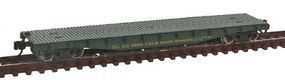 Con-Cor 50' Flatcar with Stakes Chicago & North Western N Scale Model Train Freight Car #14099 Con-Cor 50' Flatcar with Stakes Chicago & North Western N Scale Model Train Freight Car #14099