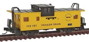 Con-Cor Extended-Vision Caboose TTX N Scale Model Train Freight Car #14157 Con-Cor Extended-Vision Caboose TTX N Scale Model Train Freight Car #14157