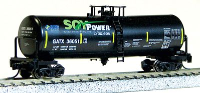 Con-Cor 40 Funnel-Flow Tank Car Soy Power Biodiesel N Scale Model Train Freight Car #14397