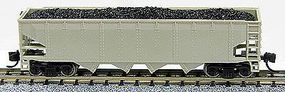 Con-Cor 75-Ton 4-Bay Open Hopper with Load Undecorated N Scale Model Train Freight Car #14480 Con-Cor 75-Ton 4-Bay Open Hopper with Load Undecorated N Scale Model Train Freight Car #14480
