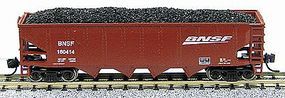 Con-Cor 75-Ton 4-Bay Open Hopper with Load BNSF N Scale Model Train Freight Car #14492 Con-Cor 75-Ton 4-Bay Open Hopper with Load BNSF N Scale Model Train Freight Car #14492