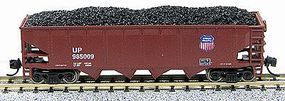 Con-Cor 75-Ton 4-Bay Open Hopper with Load Union Pacific N Scale Model Train Freight Car #14494 Con-Cor 75-Ton 4-Bay Open Hopper with Load Union Pacific N Scale Model Train Freight Car #14494