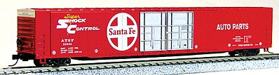 Con-Cor 85 4-Door Hi-Cube Boxcar Atchison, Topeka & Santa Fe N Scale Model Train Freight Car #14663