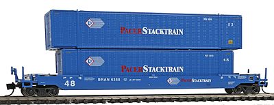 Con-Cor Gunderson All Purpose Well Car Pacer Stack Train N Scale Model Freight Car #14728