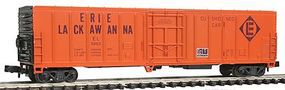 Con-Cor 57' Mechanical Reefer Erie Lackawanna N Scale Model Train Freight Car #148210 Con-Cor 57' Mechanical Reefer Erie Lackawanna N Scale Model Train Freight Car #148210