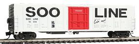 Con-Cor 57' Mechanical Reefer Soo Line N Scale Model Train Freight Car #14827 Con-Cor 57' Mechanical Reefer Soo Line N Scale Model Train Freight Car #14827