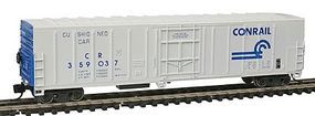Con-Cor 57' Mechanical Reefer Conrail N Scale Model Train Freight Car #14828 Con-Cor 57' Mechanical Reefer Conrail N Scale Model Train Freight Car #14828