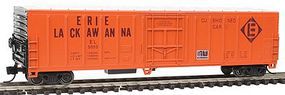 Con-Cor 57' Mechanical Reefer Erie-Lackawanna N Scale Model Train Freight Car #14830 Con-Cor 57' Mechanical Reefer Erie-Lackawanna N Scale Model Train Freight Car #14830
