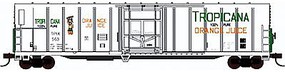 Con-Cor 57' Mechanical Reefer Tropicana Orange Juice #2 N Scale Model Train Freight Car #14833 Con-Cor 57' Mechanical Reefer Tropicana Orange Juice #2 N Scale Model Train Freight Car #14833