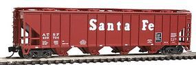 Con-Cor 52' Covered Hopper Santa Fe N Scale Model Train Freight Car #15031 Con-Cor 52' Covered Hopper Santa Fe N Scale Model Train Freight Car #15031