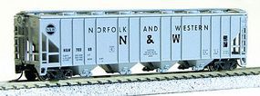 Con-Cor 52' Covered Hopper Norfolk & Western N Scale Model Train Freight Car #15032 Con-Cor 52' Covered Hopper Norfolk & Western N Scale Model Train Freight Car #15032
