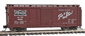 Con-Cor 40' Double Door Plywood Box Car Frisco N Scale Model Train Freight Car #15064
