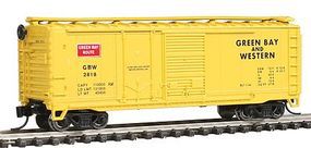 Con-Cor 40' Combination Door Box Car Green Bay & Western N Scale Model Train Freight Car #15066 Con-Cor 40' Combination Door Box Car Green Bay & Western N Scale Model Train Freight Car #15066