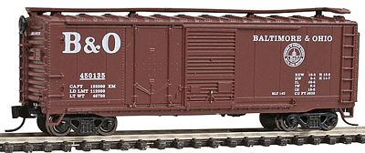 Con-Cor 40 Single Plug-Door Box Car Baltimore & Ohio N Scale Model Train Freigt Car #15067