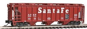 Con-Cor 40' Covered Hopper Santa Fe N Scale Model Train Freight Car #15091 Con-Cor 40' Covered Hopper Santa Fe N Scale Model Train Freight Car #15091