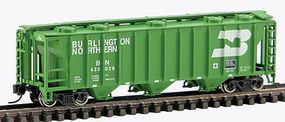 Con-Cor 40' Covered hopper Burlington Northern N Scale Model Train Freight Car #15094 Con-Cor 40' Covered hopper Burlington Northern N Scale Model Train Freight Car #15094