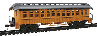 Con-Cor Open Platform Coach DRGW2 HO Scale Model Train Passenger Car #15601