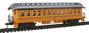 Con-Cor Open Platform Coach DRGW3 HO Scale Model Train Passenger Car #15602 Con-Cor Open Platform Coach DRGW3 HO Scale Model Train Passenger Car #15602
