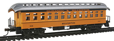 Con-Cor Open Platform Coach D&S 2 HO Scale Model Train Passenger Car #15619