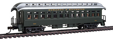 Con-Cor Open Platform Coach Durango & Silverton #313 HO Scale Model Train Passenger Car #15625