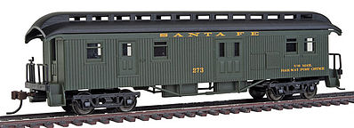 Con-Cor Open Platform Baggage ATSF #273 HO Scale Model Train Passenger Car #15706