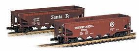 Con-Cor 75-Ton Four-Bay Hopper Atchison, Topeka & Santa Fe #2 N Scale Model Train Freight Car #175103 Con-Cor 75-Ton Four-Bay Hopper Atchison, Topeka & Santa Fe #2 N Scale Model Train Freight Car #175103