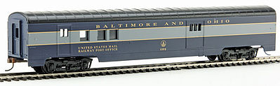 Con-Cor 72 Streamline RPO Baltimore & Ohio HO Scale Model Train Passenger Car #19203