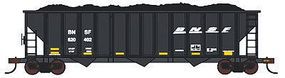 Con-Cor BNSF Railway 100-Ton 3-Bay Hopper with Load Single Car HO Scale Model Train Freight Car #19333 Con-Cor BNSF Railway 100-Ton 3-Bay Hopper with Load Single Car HO Scale Model Train Freight Car #19333