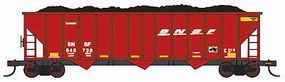Con-Cor BNSF Railway 100-Ton 3-Bay Hopper with Load Single Car HO Scale Model Train Freight Car #19334 Con-Cor BNSF Railway 100-Ton 3-Bay Hopper with Load Single Car HO Scale Model Train Freight Car #19334