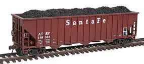 Con-Cor Santa Fe 100-Ton 12-Panel 3-Bay Hopper HO Scale Model Train Freight Car #19355 Con-Cor Santa Fe 100-Ton 12-Panel 3-Bay Hopper HO Scale Model Train Freight Car #19355