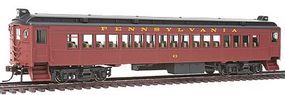 Con-Cor Electric Non-Powered mP54 MU Coach Pennsylvania Railroad HO Scale Model Passenger Car #194609 Con-Cor Electric Non-Powered mP54 MU Coach Pennsylvania Railroad HO Scale Model Passenger Car #194609