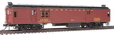Con-Cor Electric Non-Powered mP54 MU Baggage-Mail Penn Railroad HO Scale Model Passenger Car #194630