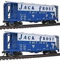 Con-Cor GATX Airslide Covered Hopper 2-Pack Jack Frost Sugar HO Scale Model Train Freight Car #197011 Con-Cor GATX Airslide Covered Hopper 2-Pack Jack Frost Sugar HO Scale Model Train Freight Car #197011