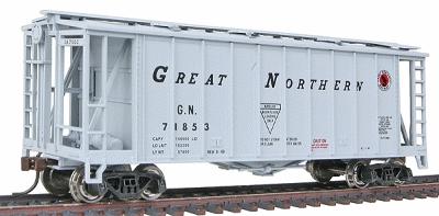 Con-Cor GATX Airslide Covered Hopper Great Northern HO Scale Model Train Freight Car #197057