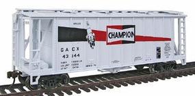 Con-Cor GATX Airslide Covered Hopper Champion Spark Plugs HO Scale Model Train Freight Car #197062 Con-Cor GATX Airslide Covered Hopper Champion Spark Plugs HO Scale Model Train Freight Car #197062