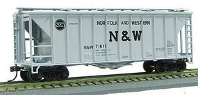Con-Cor 40' Airslide(R) Single Bay Covered Hopper Norfolk & Western HO Scale Model Freight Car #197071 Con-Cor 40' Airslide(R) Single Bay Covered Hopper Norfolk & Western HO Scale Model Freight Car #197071