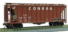 Con-Cor 40' Airslide(R) Single Bay Covered Hopper Conrail HO Scale Model Freight Car #197072 Con-Cor 40' Airslide(R) Single Bay Covered Hopper Conrail HO Scale Model Freight Car #197072