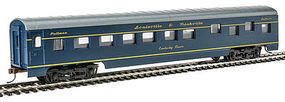 Con-Cor 72' Streamlined Sleeper Louisville & Nashville HO Scale Model Train Passenger Car #198017 Con-Cor 72' Streamlined Sleeper Louisville & Nashville HO Scale Model Train Passenger Car #198017