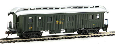 Con-Cor Open Platform Baggage D&S #217 HO Scale Model Train Passenger Car #329