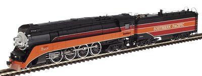 Con-Cor Steam Powered 4-8-4 GS-4 with Tender Southern Pacific #4449 N Scale Model Train #3854