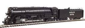 Steam 4-8-4 with Coal Bunker Tender Santa Fe #3778 N Scale Model Train #3889