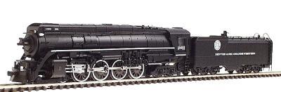 Con-Cor Steam 4-8-4 with Coal Bunker Tender Denver & Rio Grande #1803 N Scale Model Train #3895