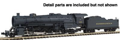 Con-Cor Steam USRA Heavy 2-10-2 Standard DC Undecorated N Scale Model Train #3900