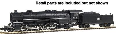 Con-Cor Steam USRA Heavy 2-10-2 Standard DC Bessemer & Lake Erie #1 N Scale Model Train #3904