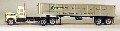 Con-Cor Dump truck Star Glass HO Scale Model Railroad Vehicle #4000100