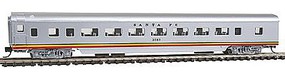 Con-Cor 85' Smooth-Side Coach Santa Fe N Scale Model Train Freight Car #40027 Con-Cor 85' Smooth-Side Coach Santa Fe N Scale Model Train Freight Car #40027