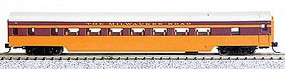 Con-Cor 85' Smooth-Side Coach Milwaukee Road N Scale Model Train Passenger Car #40036 Con-Cor 85' Smooth-Side Coach Milwaukee Road N Scale Model Train Passenger Car #40036