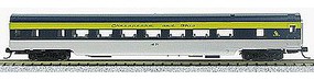85' Smooth-Side Coach Chesapeake & Ohio N Scale Model Train Passenger Car #40041