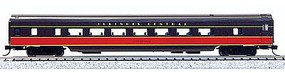 85' Smooth-Side Coach Illinois Central N Scale Model Train Passenger Car #40049
